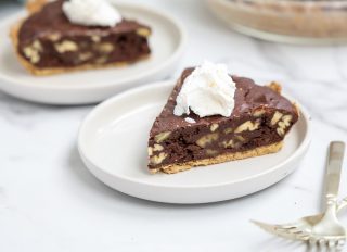 Gluten-Free Dark Chocolate Pecan Pie