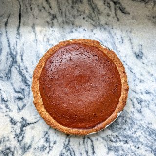 Healthier grain-free pumpkin pie