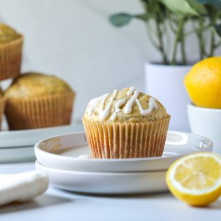 Healthier lemon poppy seed muffins