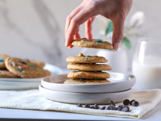 Healthier M&M Cookies