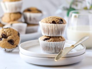 Lower Sugar Chocolate Chip Muffins