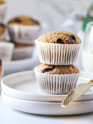 Lower Sugar Chocolate Chip Muffins