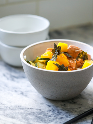 Gut-Friendly Salmon Sushi Bowl