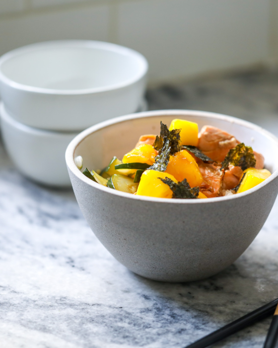 Gut-Friendly Salmon Sushi Bowl