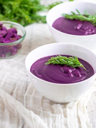 purple sweet potato carrot soup