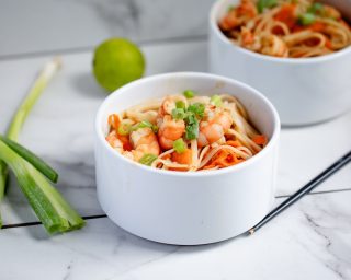 Easy-to-Digest Shrimp Pad Thai {Water-Based Cooking}