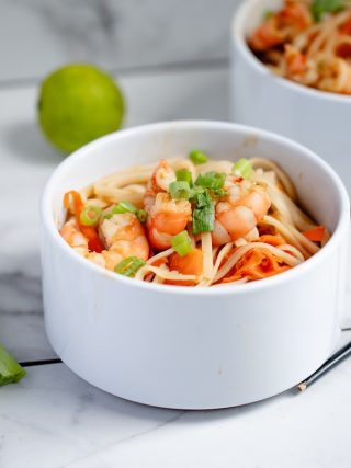 Easy-to-Digest Shrimp Pad Thai {Water-Based Cooking}