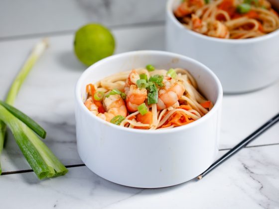 Easy-to-Digest Shrimp Pad Thai {Water-Based Cooking}