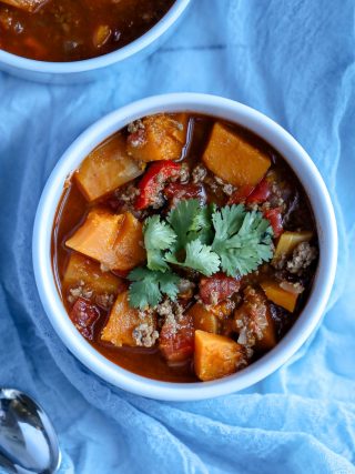 Healthy Bison + Butternut Squash Chili