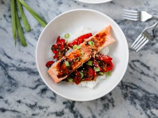 Easy Asian-Inspired Salmon Bowls