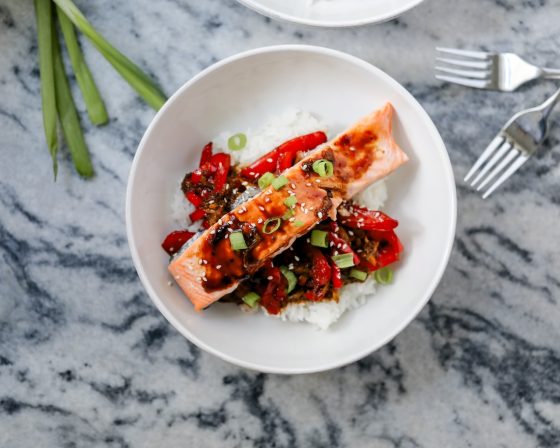 Easy Asian-Inspired Salmon Bowls