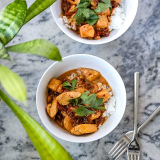 Healthy Creamy Tuscan Chicken