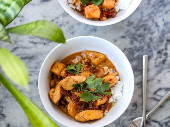 Healthy Creamy Tuscan Chicken