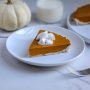 Healthy egg-free no-bake pumpkin pie