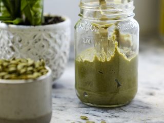 Homemade pumpkin seed butter