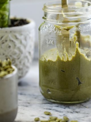 Homemade pumpkin seed butter
