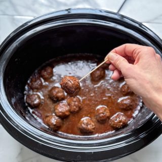 Healthy Crockpot Meatballs