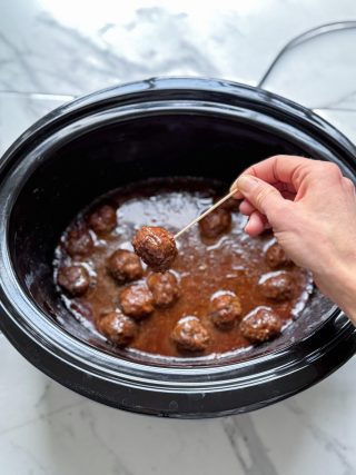 Healthy Crockpot Meatballs