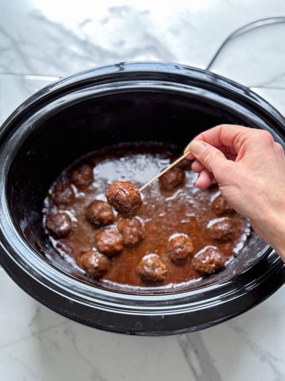 Healthy Crockpot Meatballs
