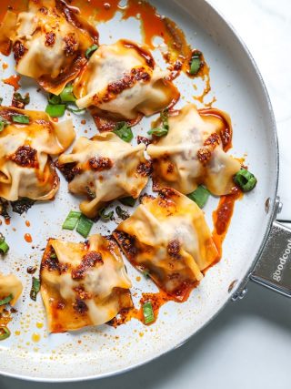 healthier chicken wontons