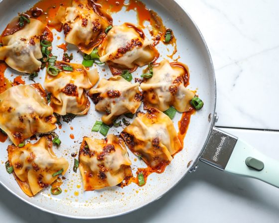 healthier chicken wontons